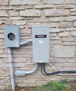 Residential house electrical installation